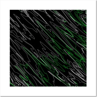 Marbled Black Green Posters and Art